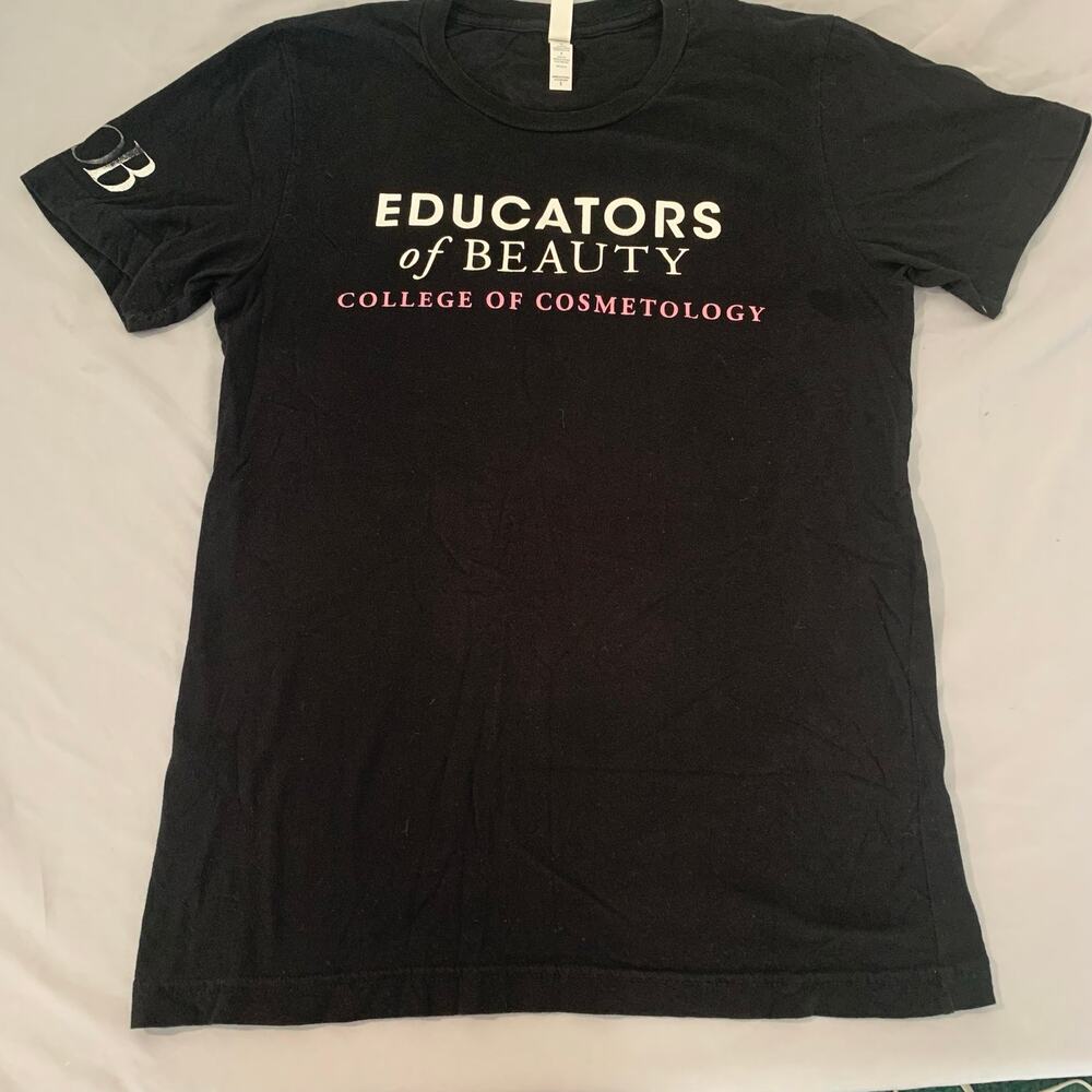 ucators of Beauty Cosmetology School Tee – Bella+Canvas – Size S –